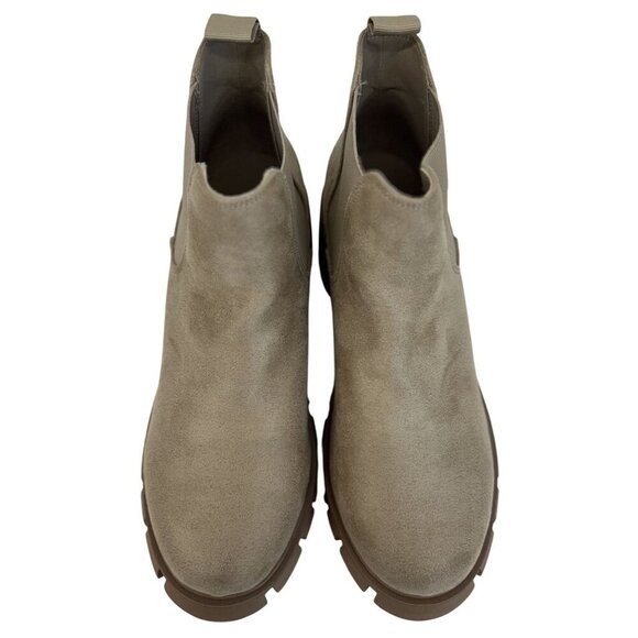 SODA / Pionner / Beig/Sand / Chelsea Boots /  With Chunky Lug Sole & Elastic Gor - Picture 3 of 10
